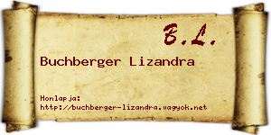 Buchberger Lizandra névjegykártya
